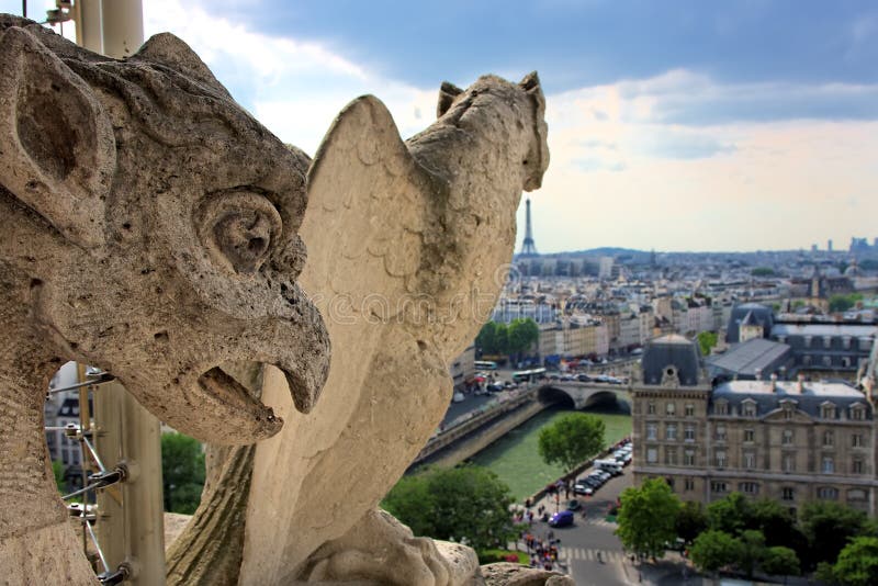 Gargoyle on Notre Dame Cathedral