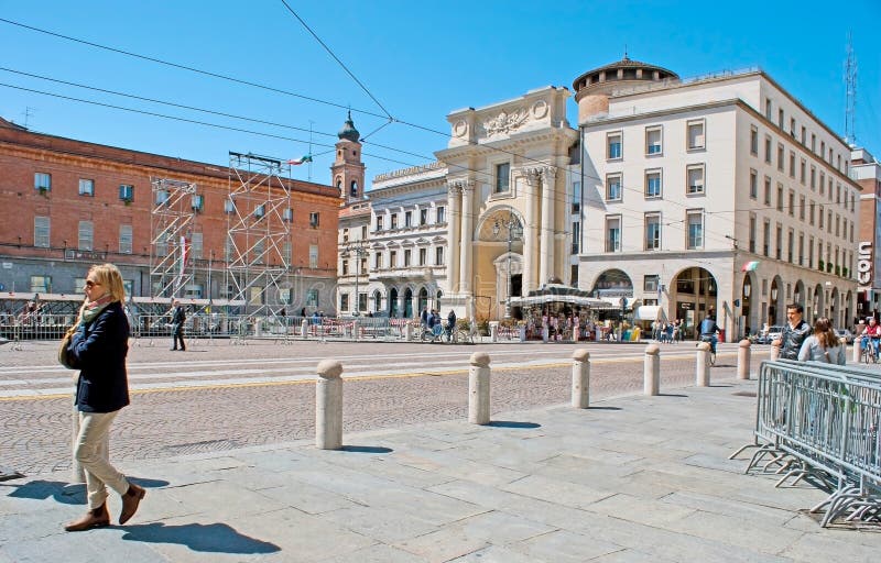Garibaldi Square à Parme photo stock éditorial. Image du mémoire 88188893