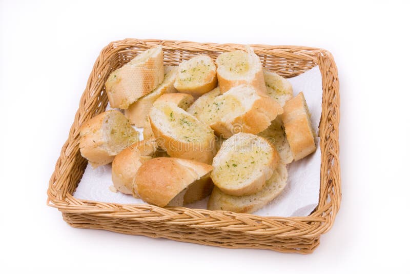 Garlic bread royalty free stock photos