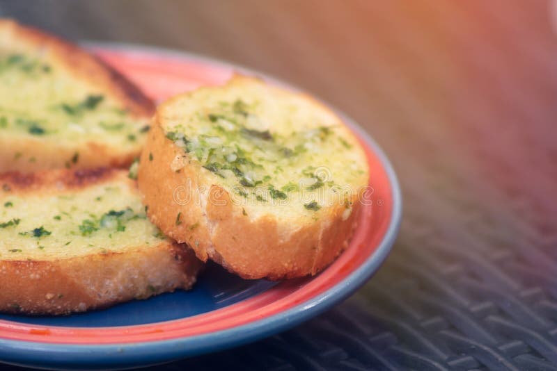 Garlic bread stock photo. Image of bread, flavor, baton 142849664