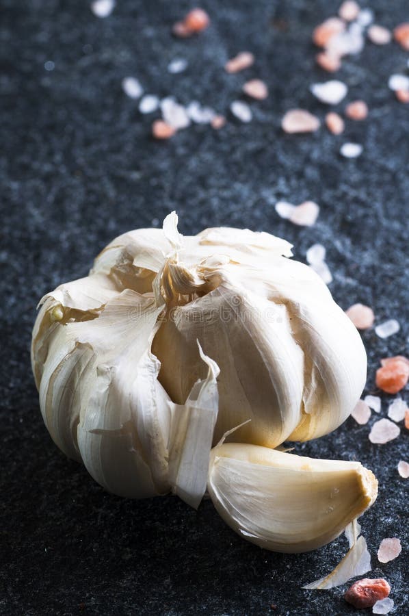 Garlic bulb and clove stock image. Image of ingredient 50704259
