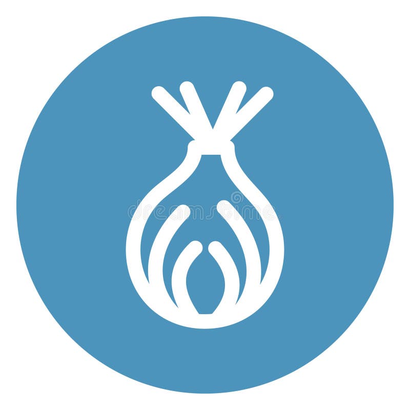 Garlic Bulb Outline Bold Vector Icon Which Can Be Easily Modified or