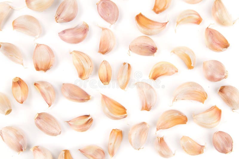 Garlic Clove Texture White Background Stock Image Image of restuarant