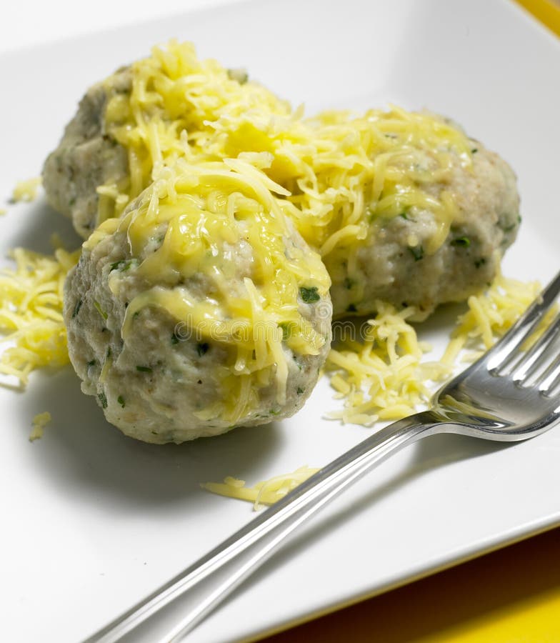 Garlic and herbs dumplings stock image. Image of foodstuff 10163425