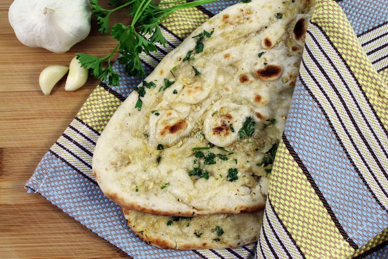 Garlic Naan stock photography Garlic Naan stock photography