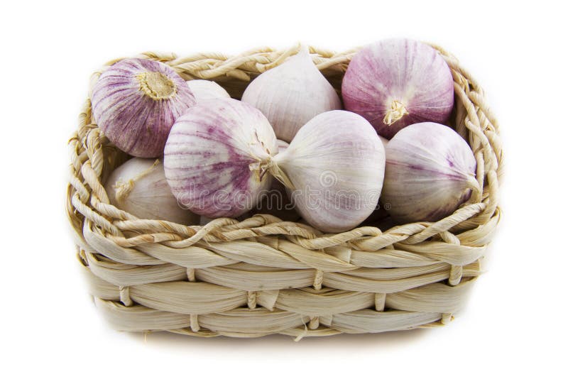 Garlic onion basket stock photo. Image of diet, gourmet 12230800