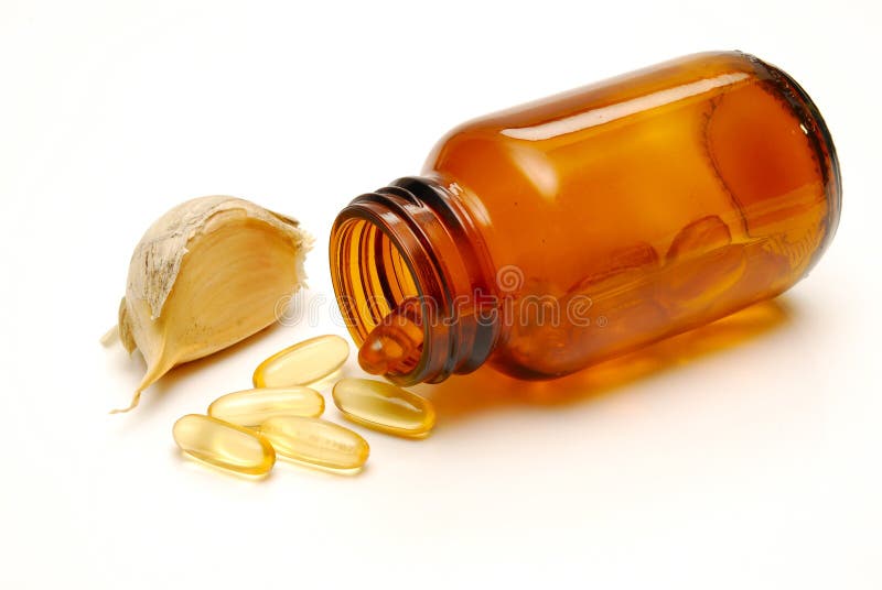Garlic tablets stock image. Image of vitamin, natural 13965129