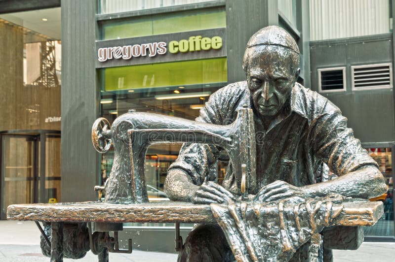 The Garment Worker Sculpture by Judith Weller Editorial Image Image