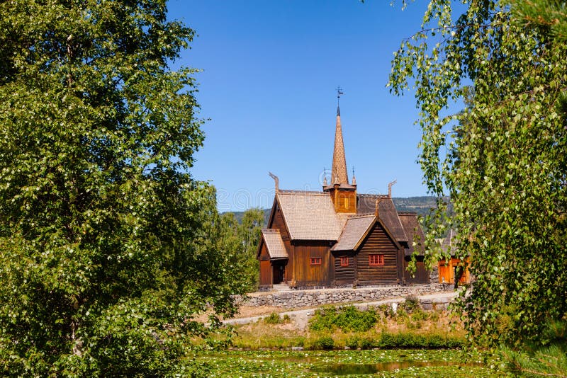 Garmo stave church Maihaugen Folks museum Lillehammer Oppland No