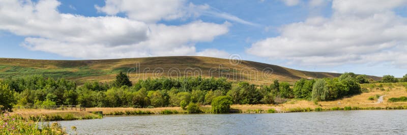 Garn Lakes Local Nature reserve in Blaenavon, Wales, UK. Landscape of Garn Lakes Local Nature Reserve in Blaenavon, Wales, UK royalty free stock image Garn Lakes Local Nature reserve in Blaenavon, Wales, UK. Landscape of Garn Lakes Local Nature Reserve in Blaenavon, Wales, UK royalty free stock image