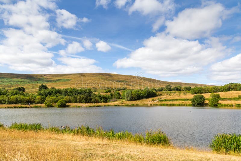 Garn Lakes Local Nature reserve in Blaenavon, Wales, UK. Landscape of Garn Lakes Local Nature Reserve in Blaenavon, Wales, UK stock images Garn Lakes Local Nature reserve in Blaenavon, Wales, UK. Landscape of Garn Lakes Local Nature Reserve in Blaenavon, Wales, UK stock images