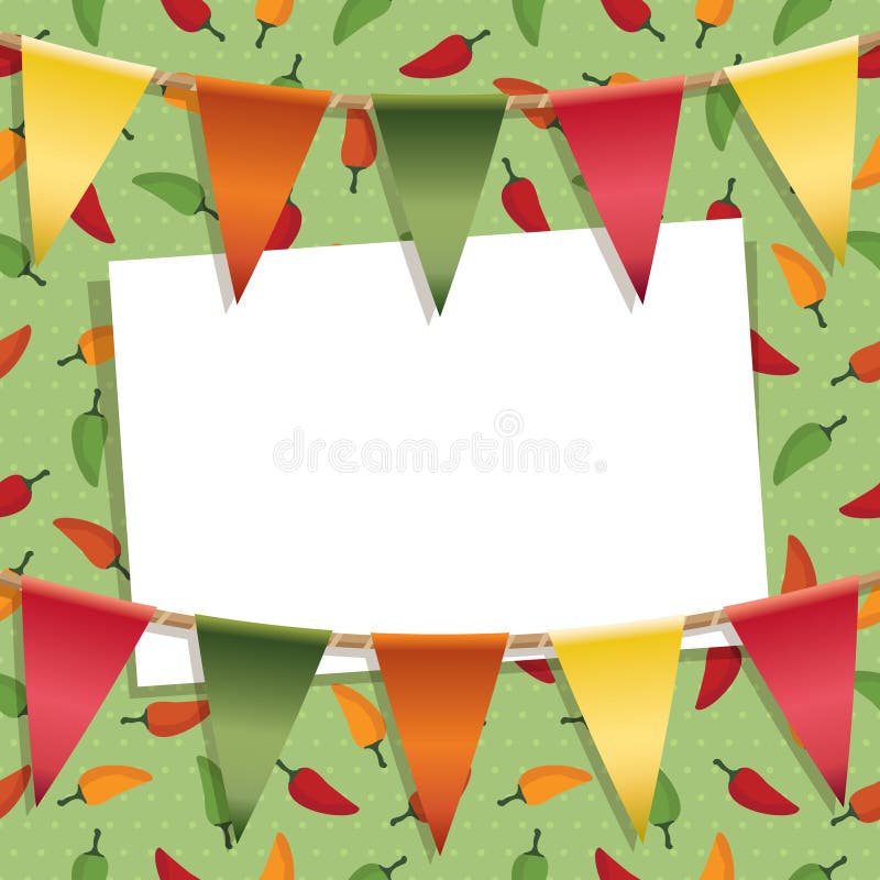 Garnering för chilipeppar royaltyfri illustrationer Garnering för chilipeppar royaltyfri illustrationer