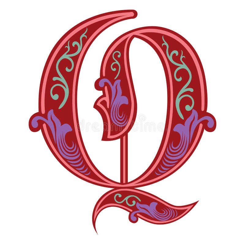 d old english font letter q d old english font letter q
