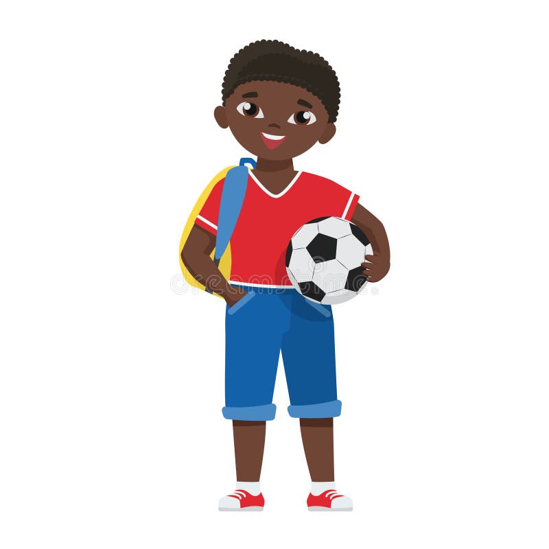 Caçoa O Jogo De Futebol Meninos Que Jogam O Futebol Do Futebol No Campo De  Esporte Da Escola Ilustração Do Vetor Dos Desenhos Ani Ilustração do Vetor  - Ilustração de infância, isolado