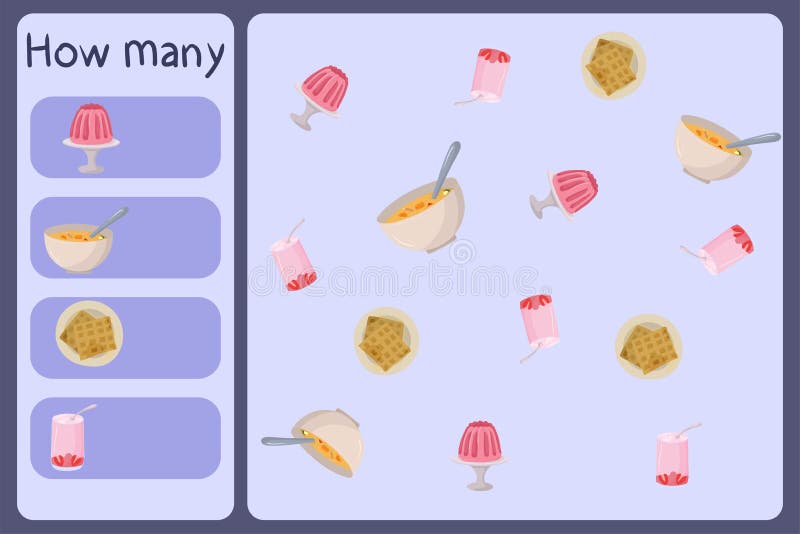 Quantos bolos de pastelaria rola com garotinho cozinheiro contando jogos  educativos para crianças atividades matemáticas para crianças