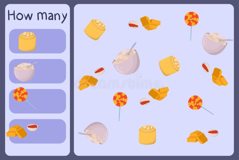 Quantos bolos de pastelaria rola com garotinho cozinheiro contando jogos  educativos para crianças atividades matemáticas para crianças