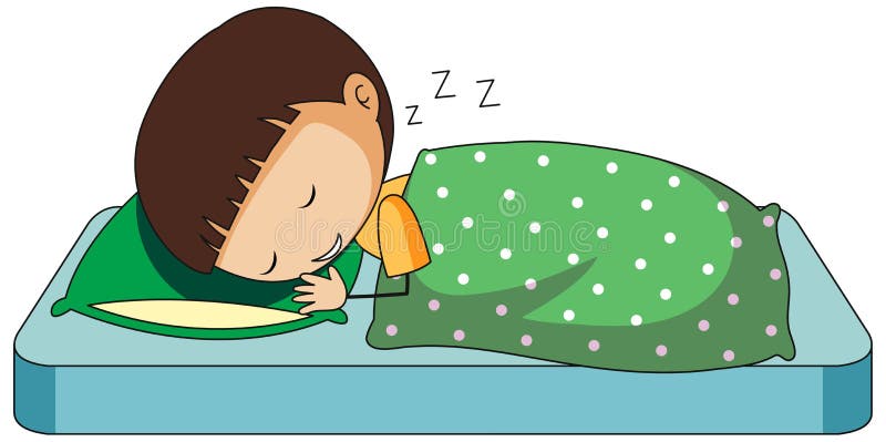Garotos Pequenos a Dormir Personagem De Desenho Animado Isolado Ilustração  do Vetor - Ilustração de dormir, sinais: 212857769