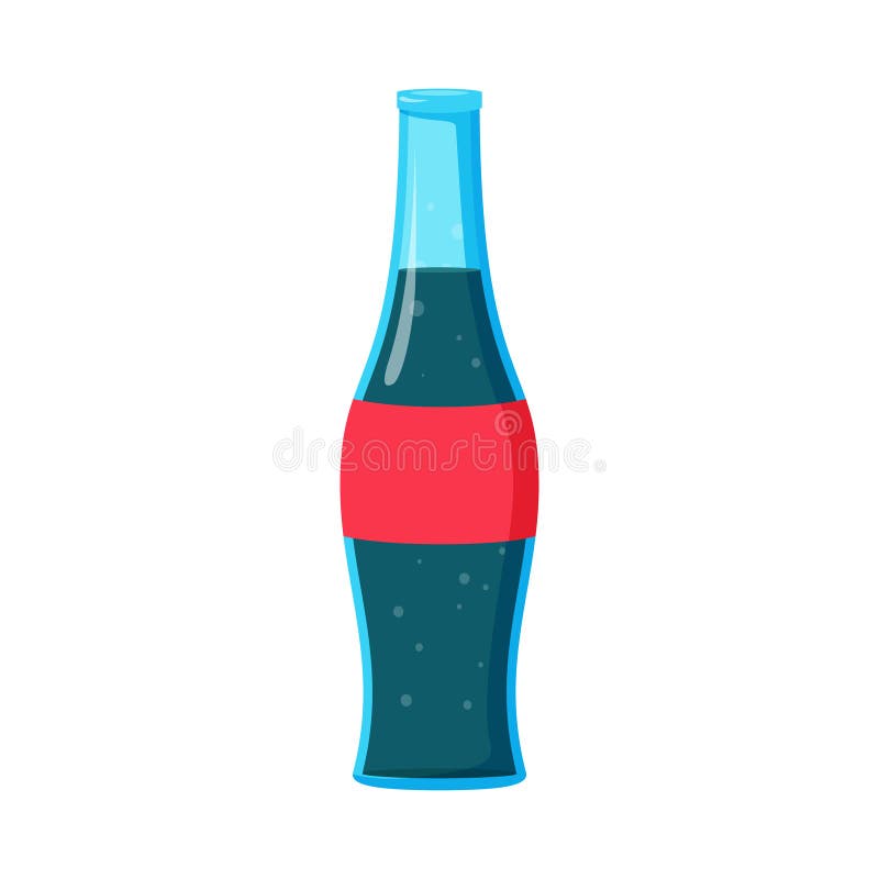 Garrafa carbonatada soda da bebida da cola da bebida ilustração do vetor Garrafa carbonatada soda da bebida da cola da bebida ilustração do vetor