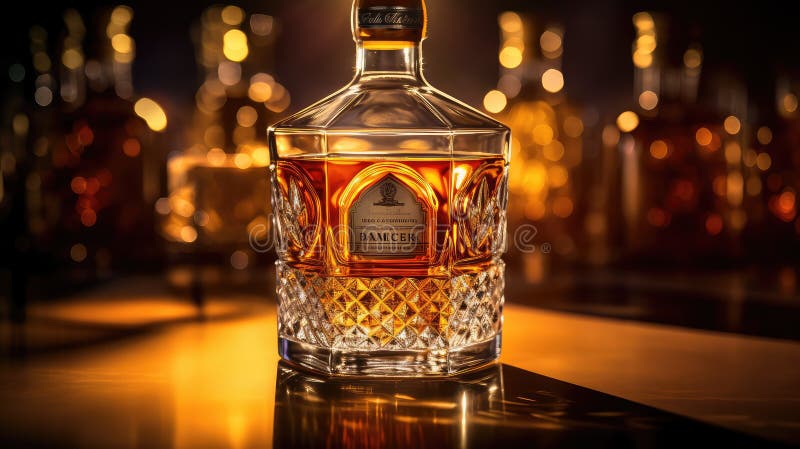 Garrafa de rum ilustração stock