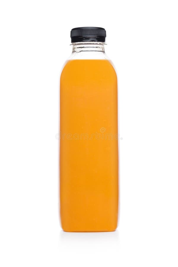 Garrafa do batido saudável do suco de laranja do fruto fotos de stock Garrafa do batido saudável do suco de laranja do fruto fotos de stock