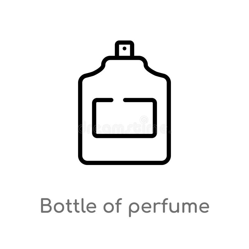 garrafa do esboço do ícone do vetor do perfume r Curso editável do vetor ilustração stock garrafa do esboço do ícone do vetor do perfume r Curso editável do vetor ilustração stock