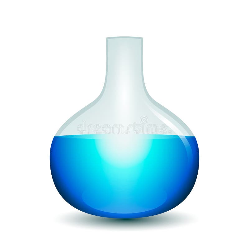 Frasco de laboratório ilustração stock