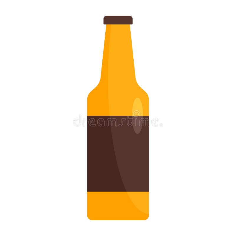 Garrafa do ícone alemão da cerveja, estilo liso ilustração stock Garrafa do ícone alemão da cerveja, estilo liso ilustração stock