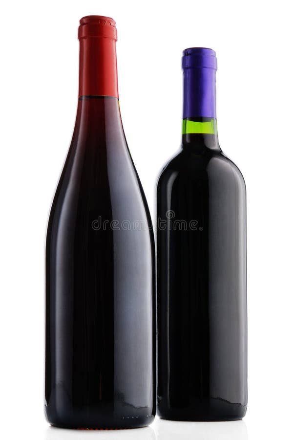 Garrafa dois do vinho foto de stock royalty free Garrafa dois do vinho foto de stock royalty free