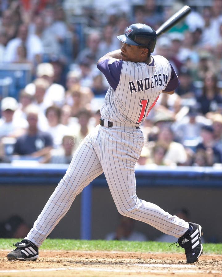 Garrett Anderson redactionele foto. Image of buiten, kleur 73477306