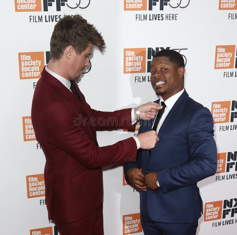 Garrett Hedlund Jason Mitchell stock image