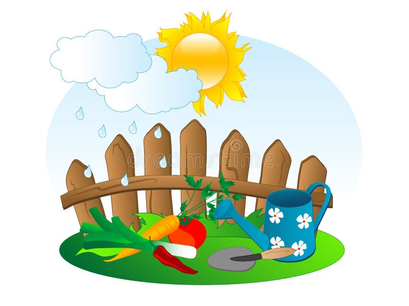 Garten vektor abbildung. Illustration von hintergrund 22631081
