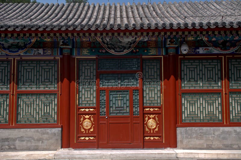 Garten Des Vorzugs Und Der Harmonie, Peking, China Stockfoto Bild von