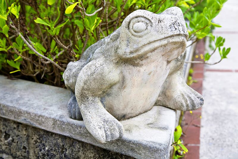 GartenFrosch stockfoto. Bild von kleber, dekoration