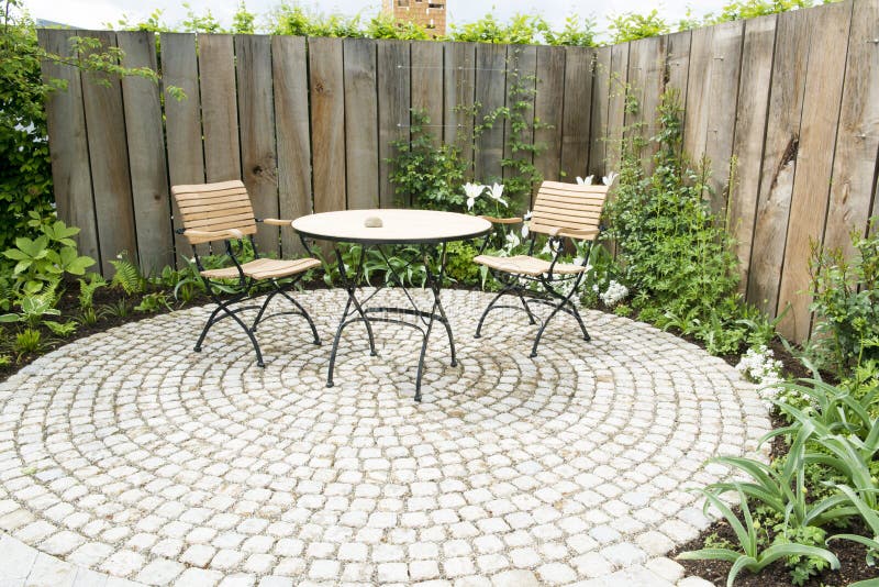 Terrasse Vor Dem Australischen Dschungel Stockbild Bild
