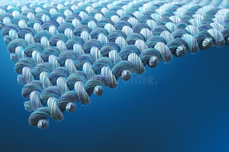 Garvning av textilsammanflätad fiber. stock illustrationer
