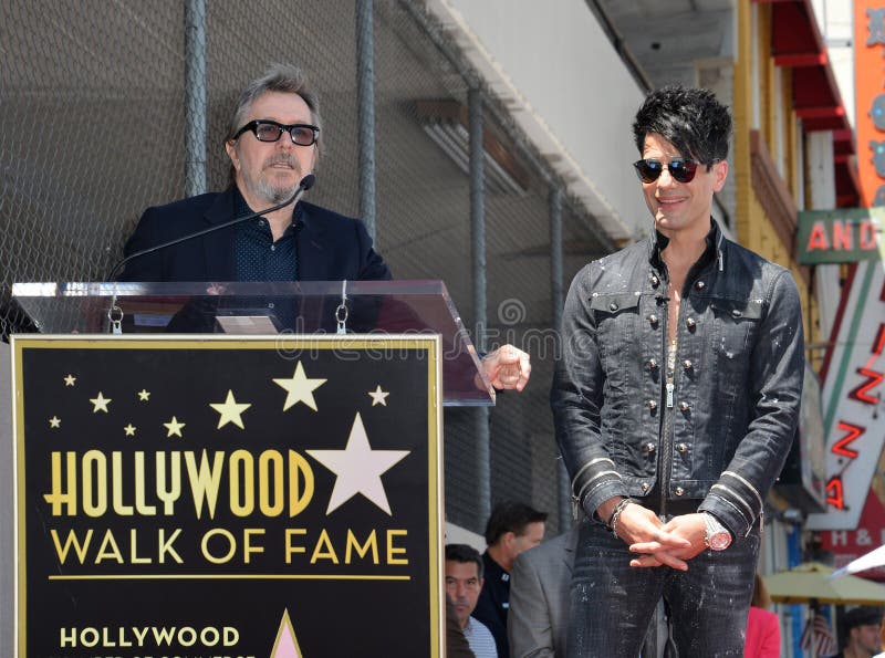 LOS ANGELES, CA - July 20, 2017: Gary Oldman & Criss Angel at the Hollywood Walk of Fame Star Ceremony honoring illusionist Criss Angel. LOS ANGELES, CA - July 20, 2017: Gary Oldman & Criss Angel at the Hollywood Walk of Fame Star Ceremony honoring illusionist Criss Angel