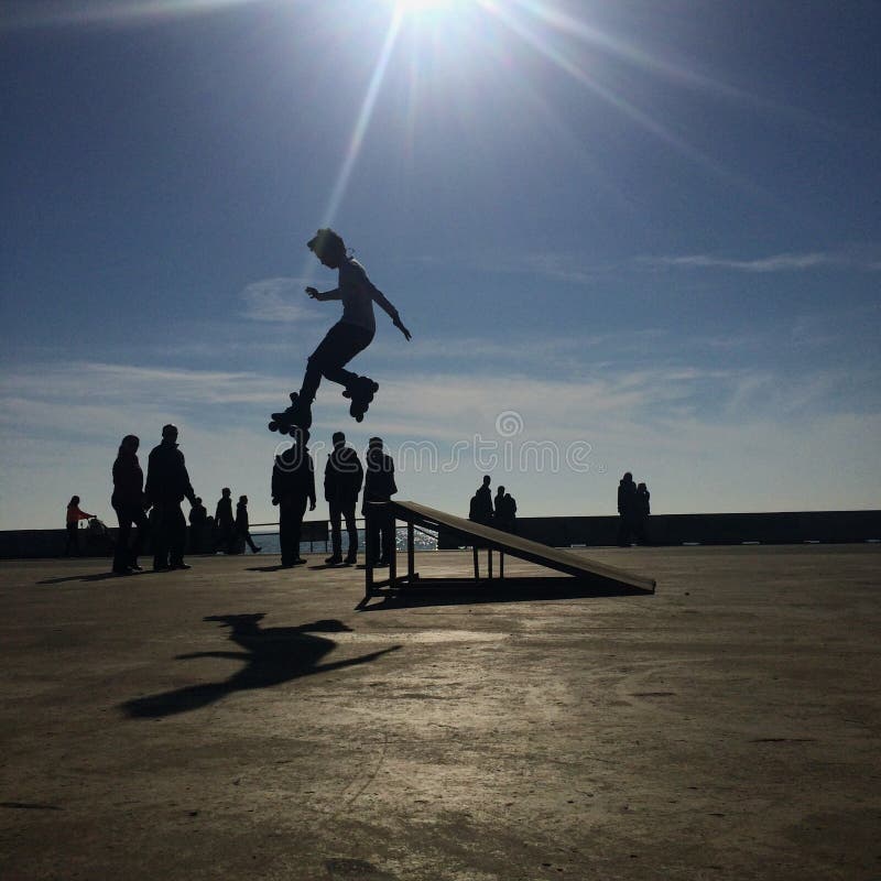 Garçon de patineur images libres de droits Garçon de patineur images libres de droits