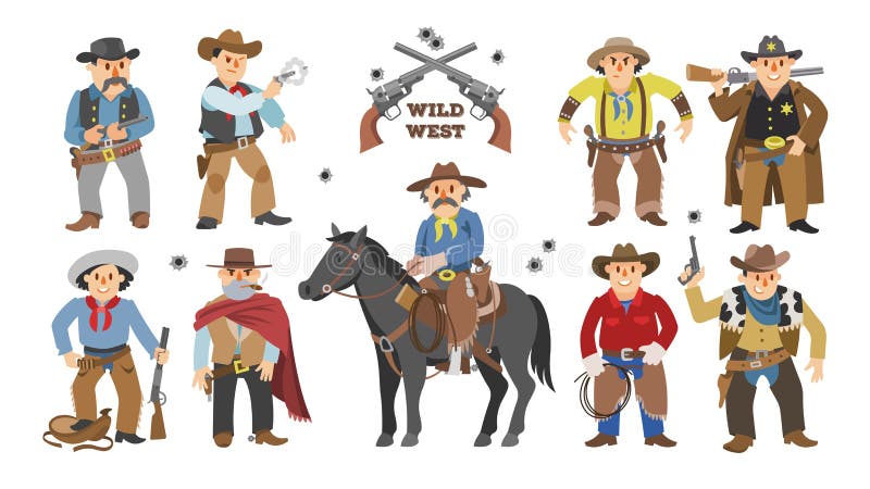 Garçon occidental de vache à vecteur de cowboy sur d'une manière extravagante le caractère de cheval pour le rodéo et le shérif o illustration libre de droits Garçon occidental de vache à vecteur de cowboy sur d'une manière extravagante le caractère de cheval pour le rodéo et le shérif o illustration libre de droits