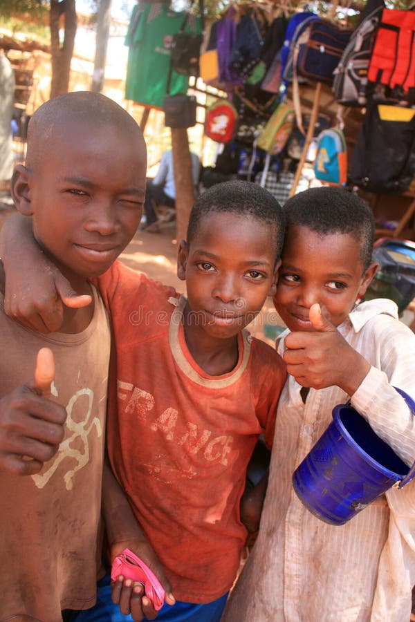 Garçons africains photo libre de droits