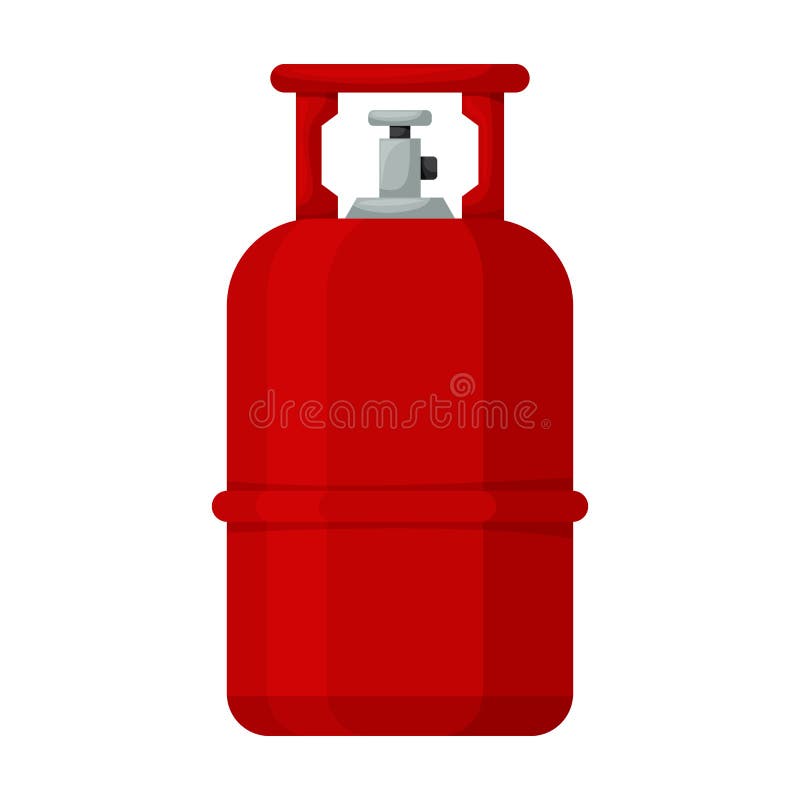 Gas Bottle Vector Icon.Cartoon Vector Icon Isolated on White Background