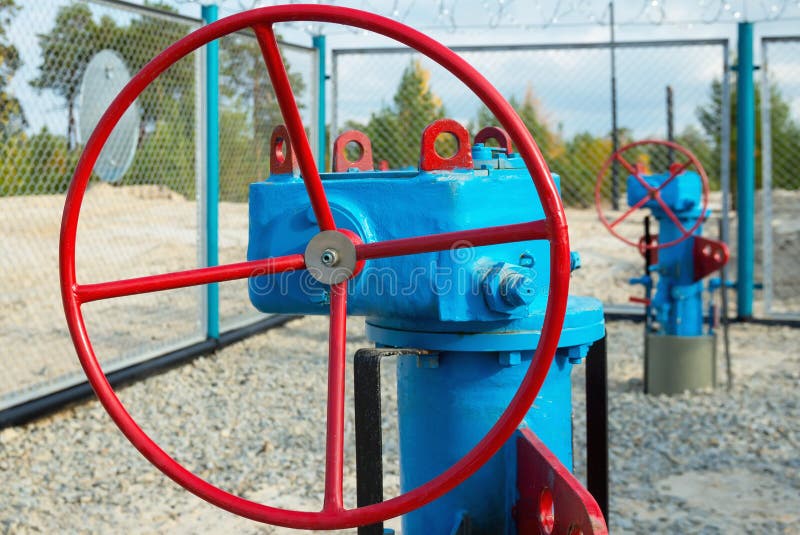 Gas control valve stock image. Image of drilling, petroleum 47121661