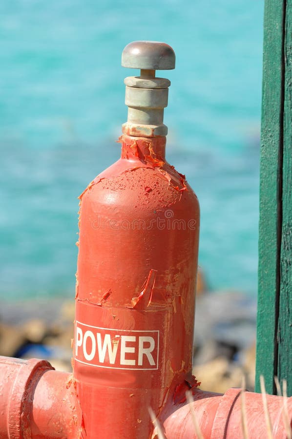 Gas Cylinder Beside Red Sea Picture. Image 3619631