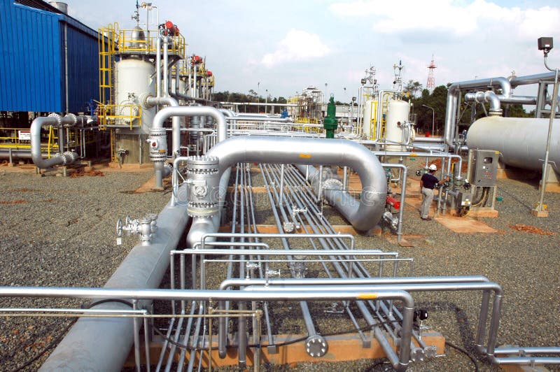Gas distribution facility stock photo. Image of plant, energy 979054