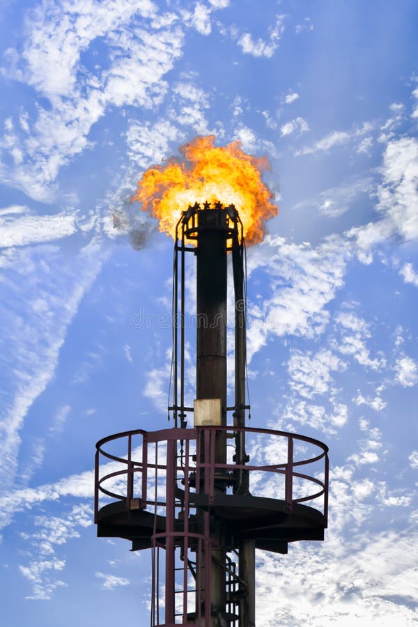 Gas Rig Flaring stock photo. Image of petroleum, drilling 7255904