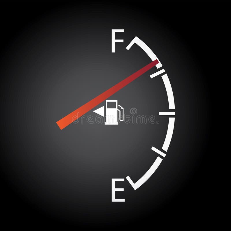Gas gage isolated royalty free illustration