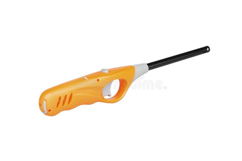 Gas Lighter Gun for Gasstove Isolated on White Background Stock Photo