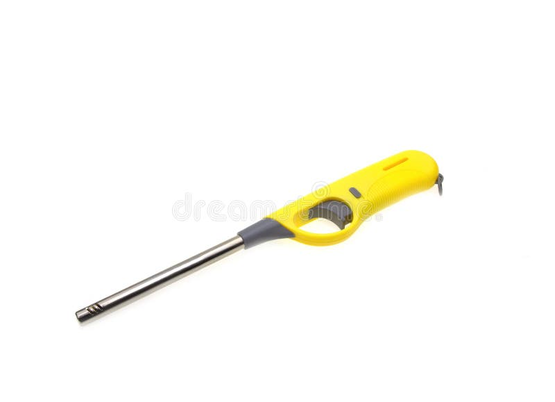 Gas Lighter Gun for Gasstove and Gaskitchen on White Background 库存照片