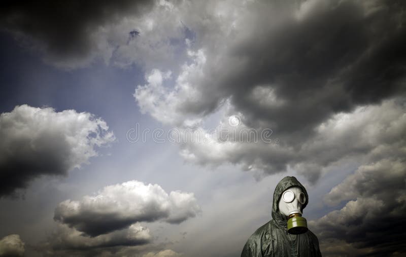 Gas mask Overlevingsthema royalty-vrije stock fotografie Gas mask Overlevingsthema royalty-vrije stock fotografie