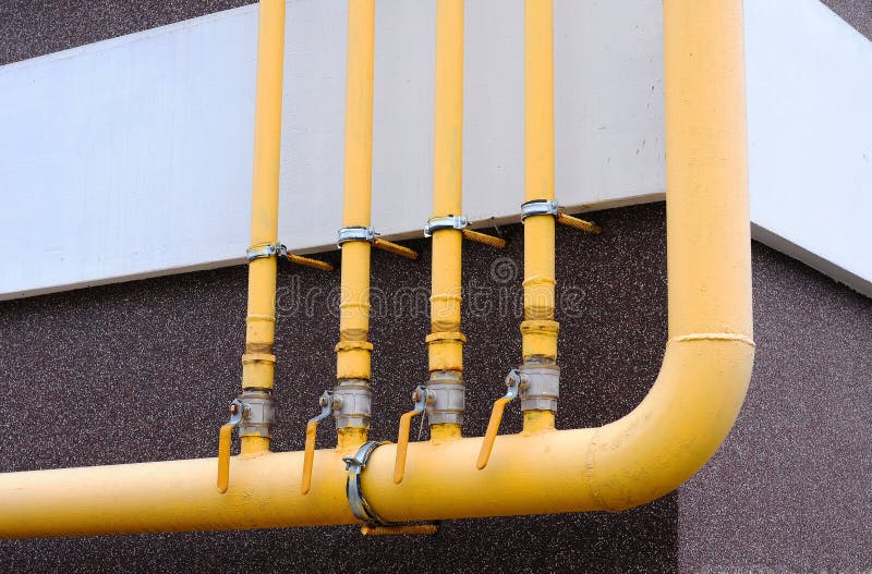 PVC pipe yellow color stock photo. Image of textile 200323572