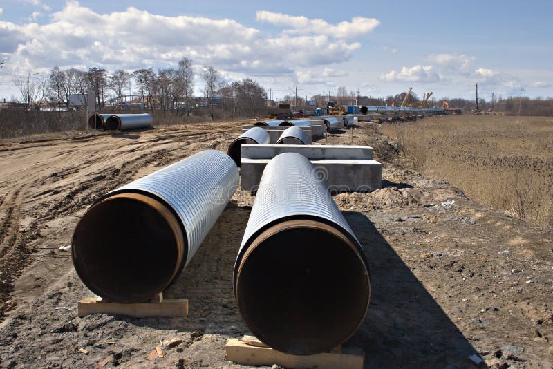 Gas pipeline stock photo. Image of cylinder, land, pollution - 5606236